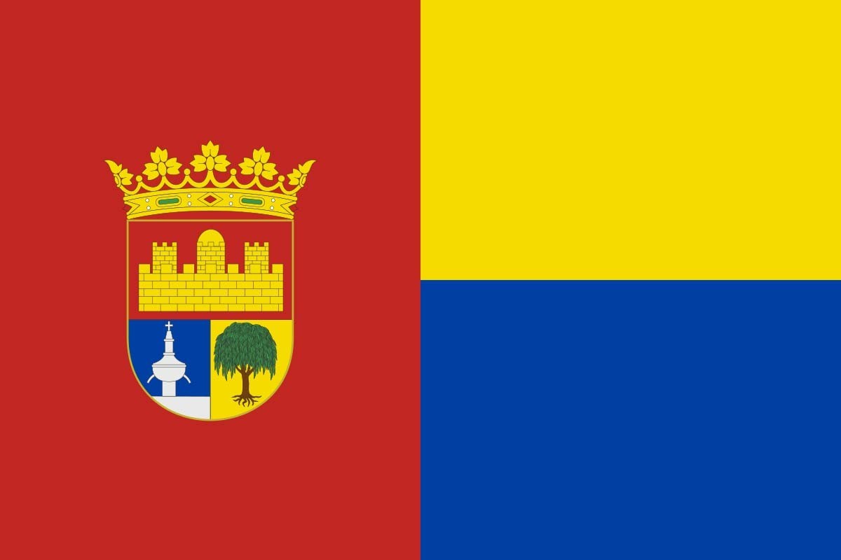 Bandera de Fuentelsaz de alta calidad para exterior Bandera de Fuentelsaz de alta calidad para exterior