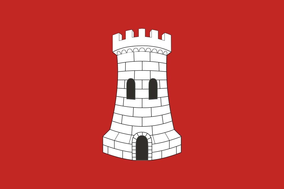 Bandera de Torre del Burgo de alta calidad para exterior Bandera de Torre del Burgo de alta calidad para exterior