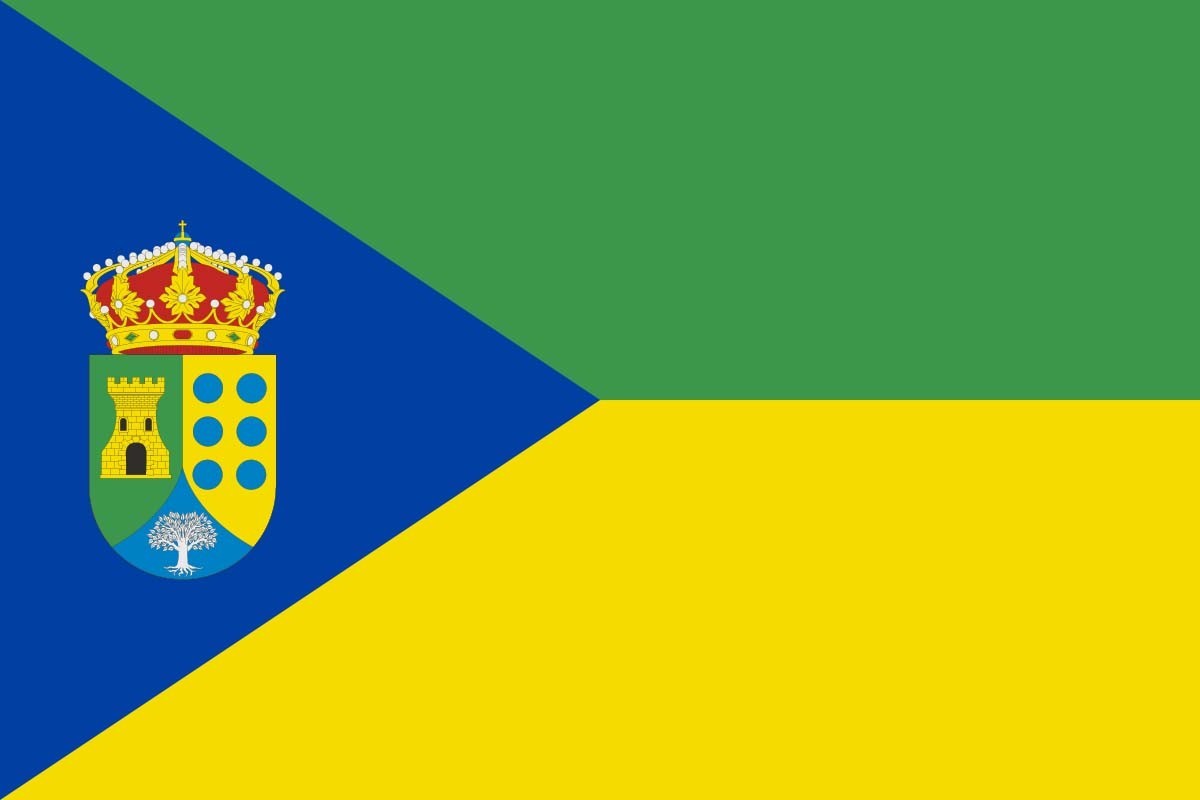 Bandera de Almendral de la Cañada de alta calidad para exterior
