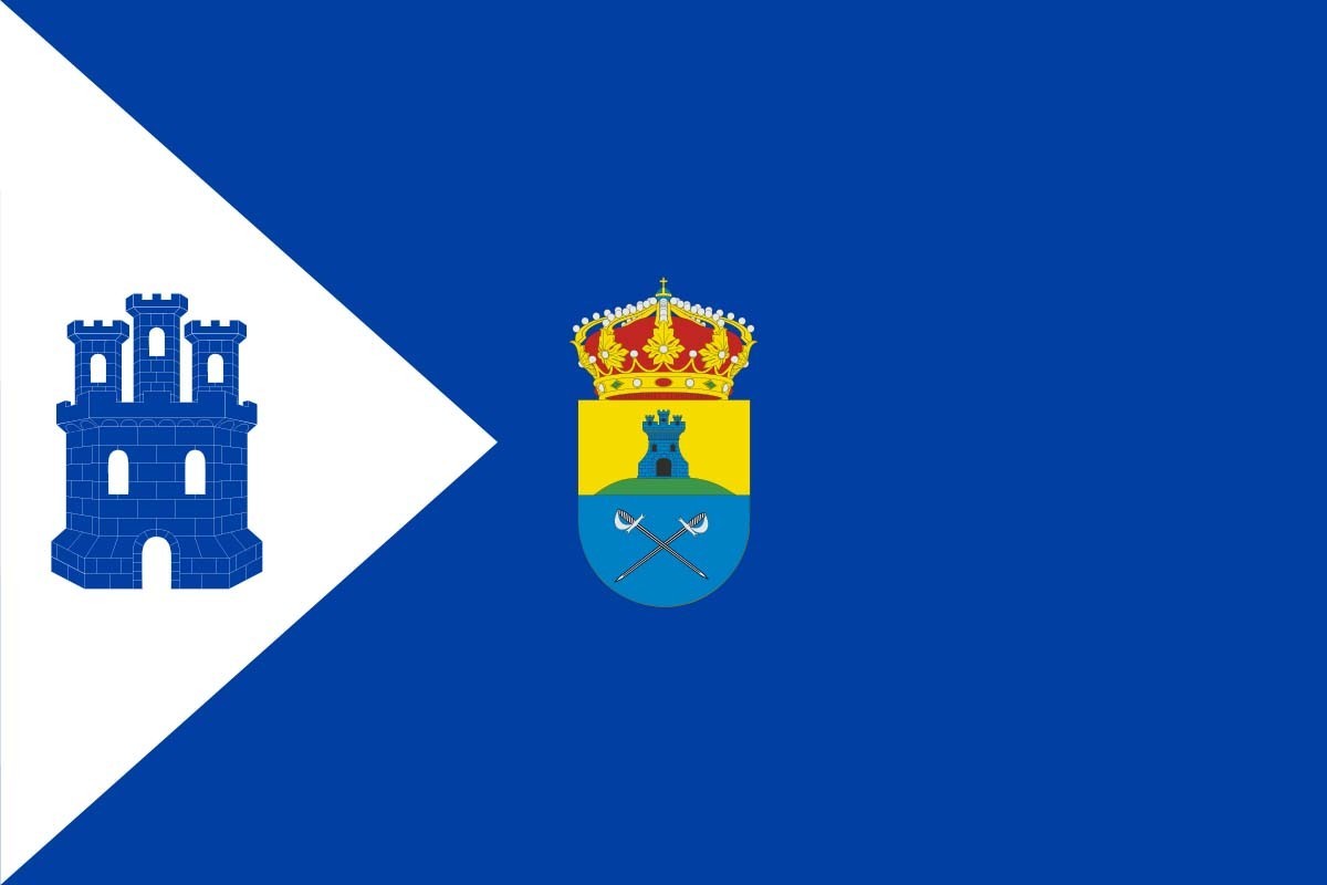 Bandera de Almonacid de Toledo de alta calidad para exterior Bandera de Almonacid de Toledo de alta calidad para exterior