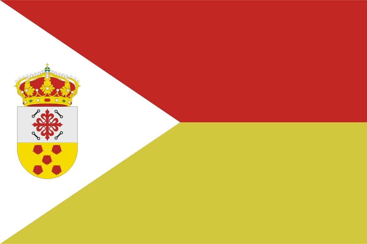 Bandera de Huerta de Valdecarábanos de alta calidad para exterior