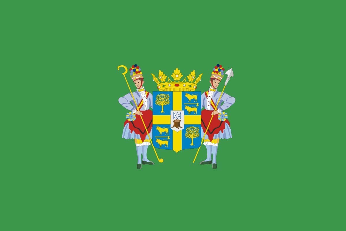 Bandera de Méntrida de alta calidad para exterior Bandera de Méntrida de alta calidad para exterior