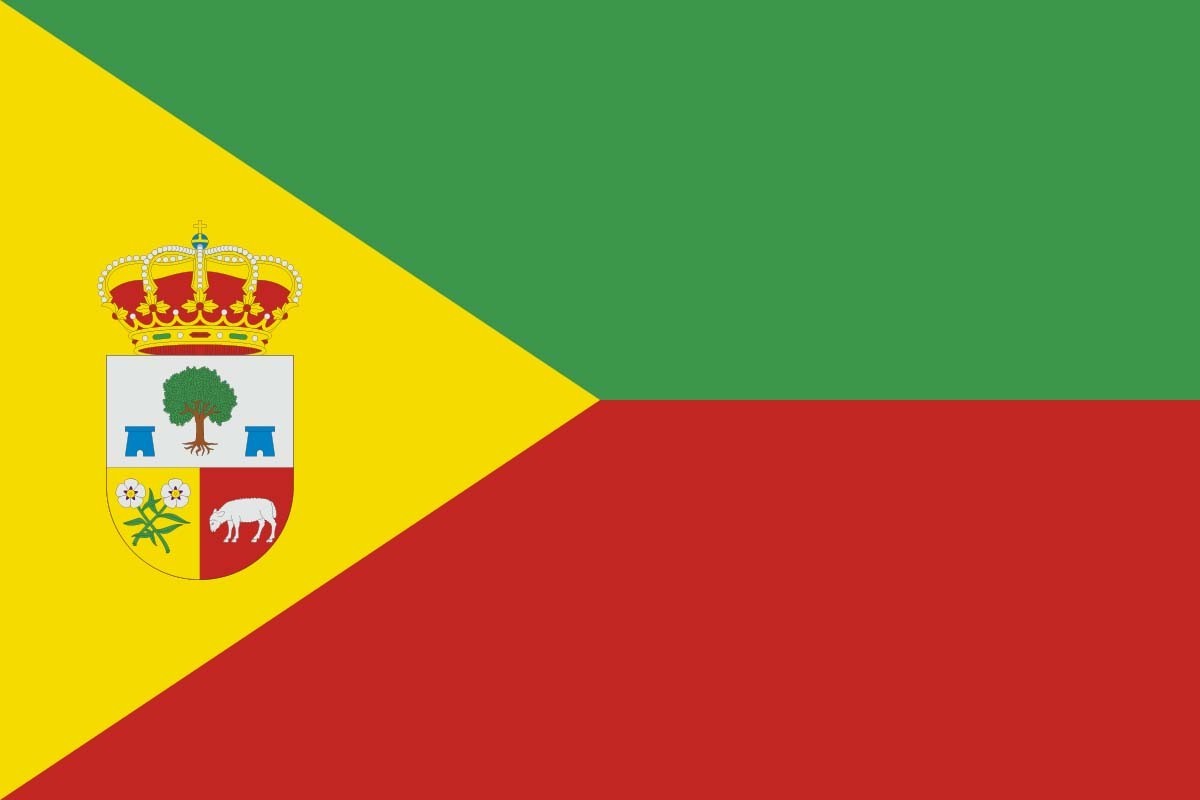 Bandera de Mohedas de la Jara de alta calidad para exterior Bandera de Mohedas de la Jara de alta calidad para exterior