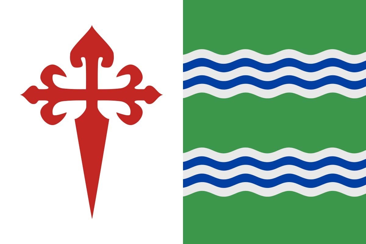 Bandera de Villa de Don Fadrique de alta calidad para exterior