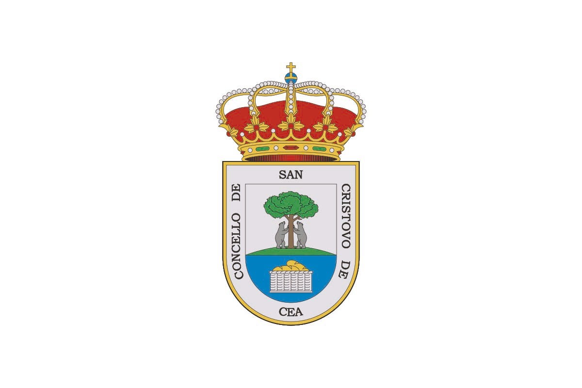 Bandera de San Cristovo de Cea de alta calidad para exterior Bandera de San Cristovo de Cea de alta calidad para exterior