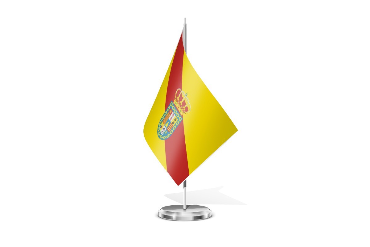 Bandera de mesa de Buenache de Alarcón