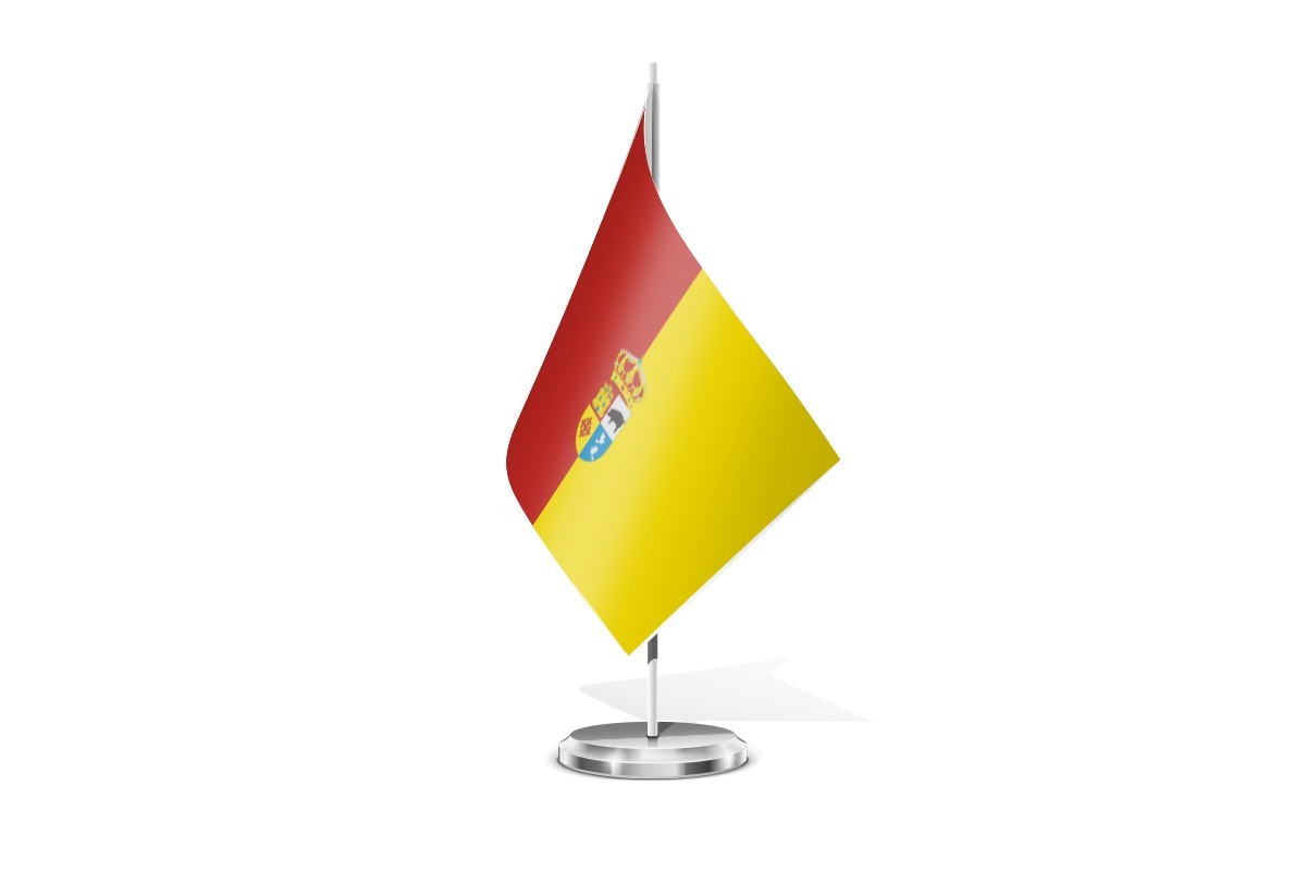 Bandera de mesa de Casas de Garcimolina
