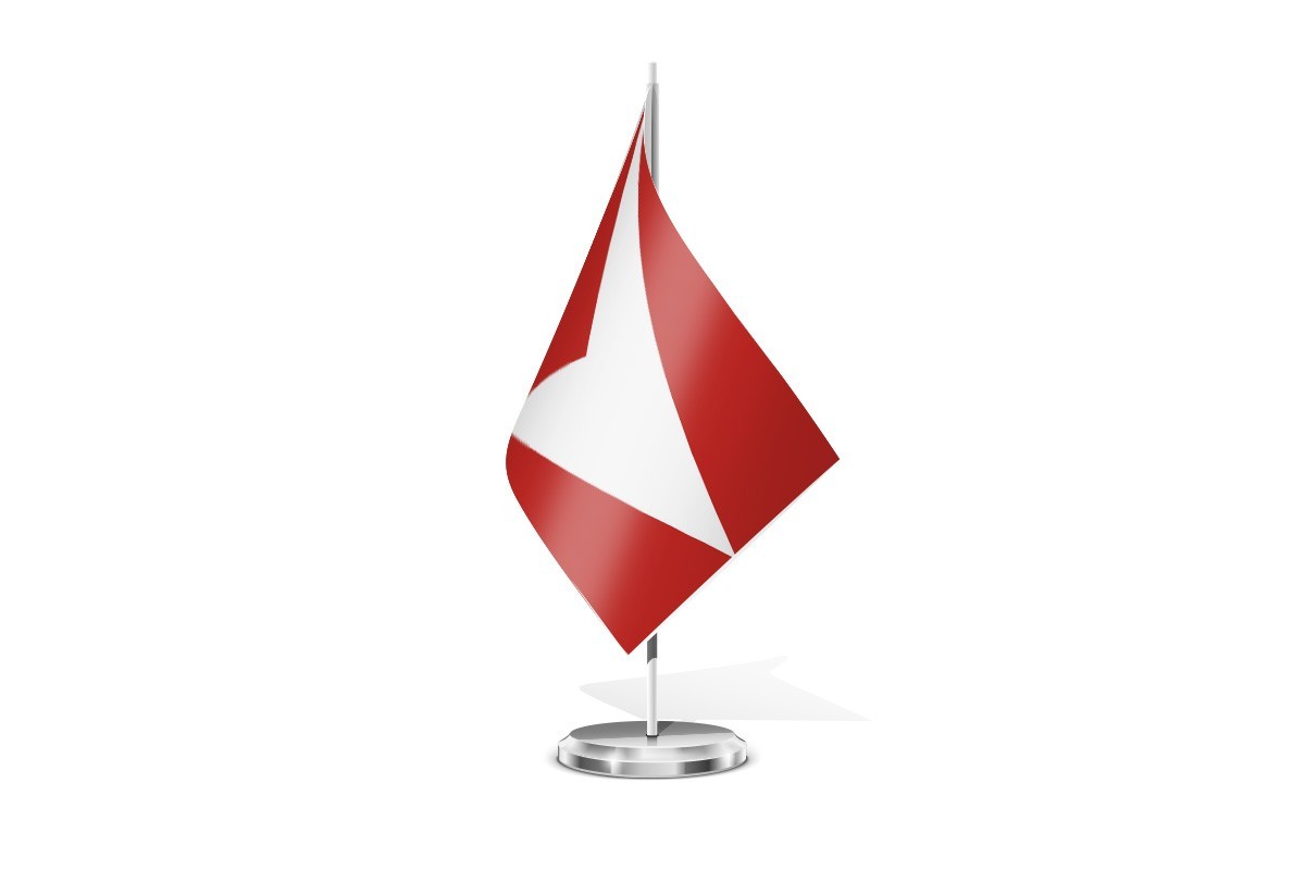 Bandera de mesa de Gabaldón