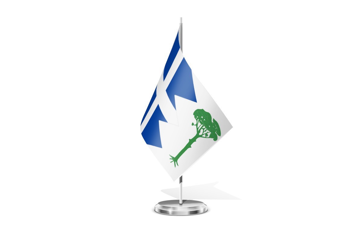 Bandera de mesa de Garaballa