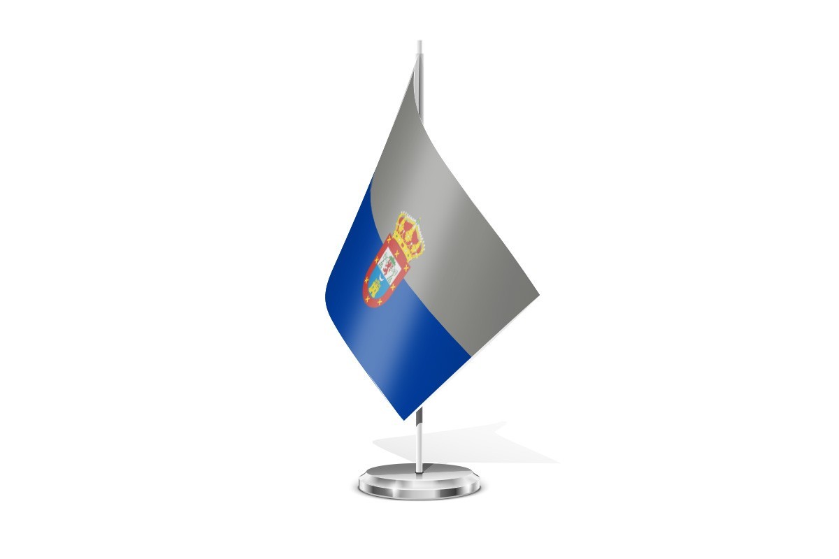 Bandera de mesa de Huerta de la Obispalía