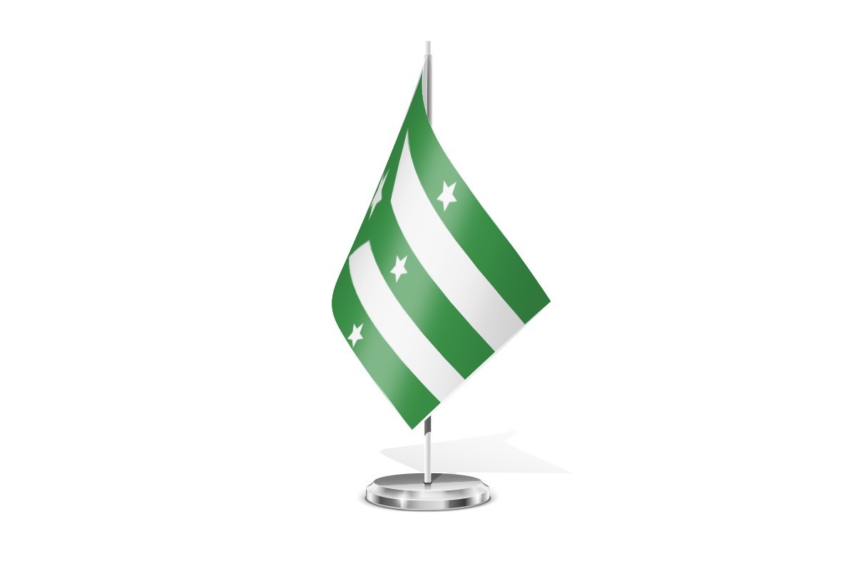 Bandera de mesa de Mira