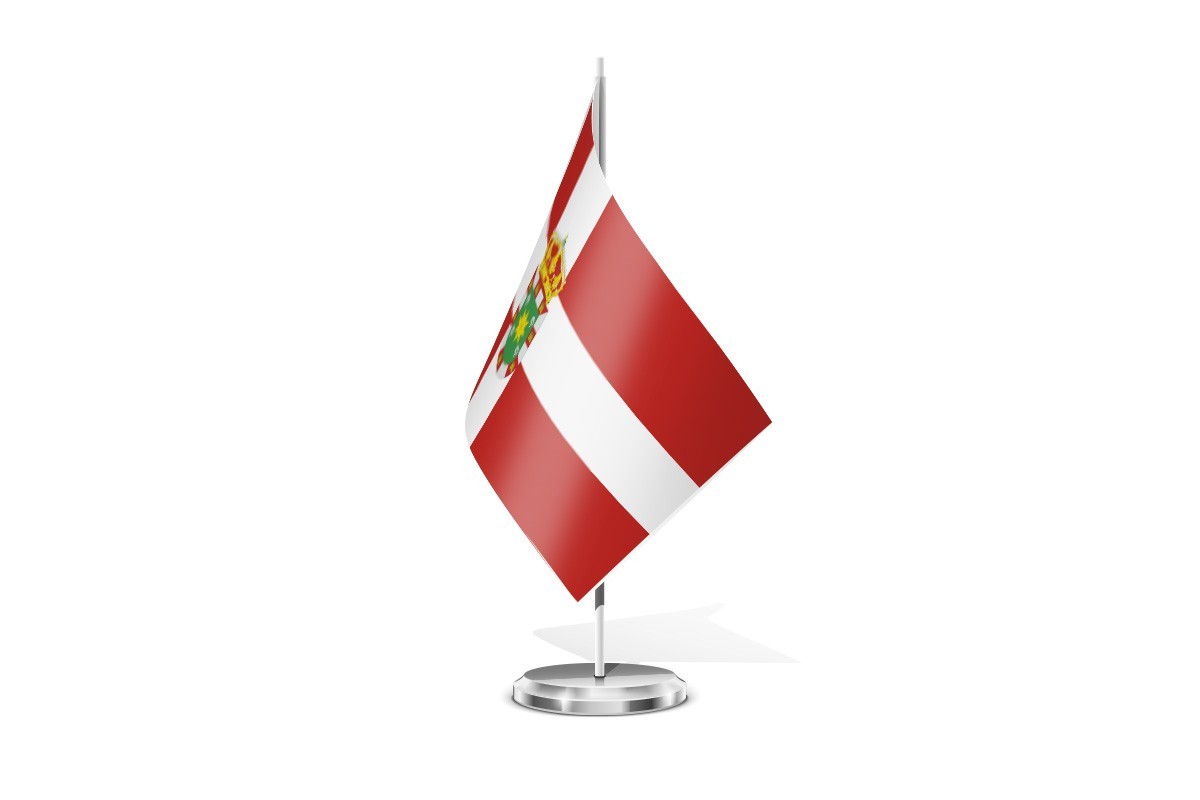 Bandera de mesa de Palomares del Campo