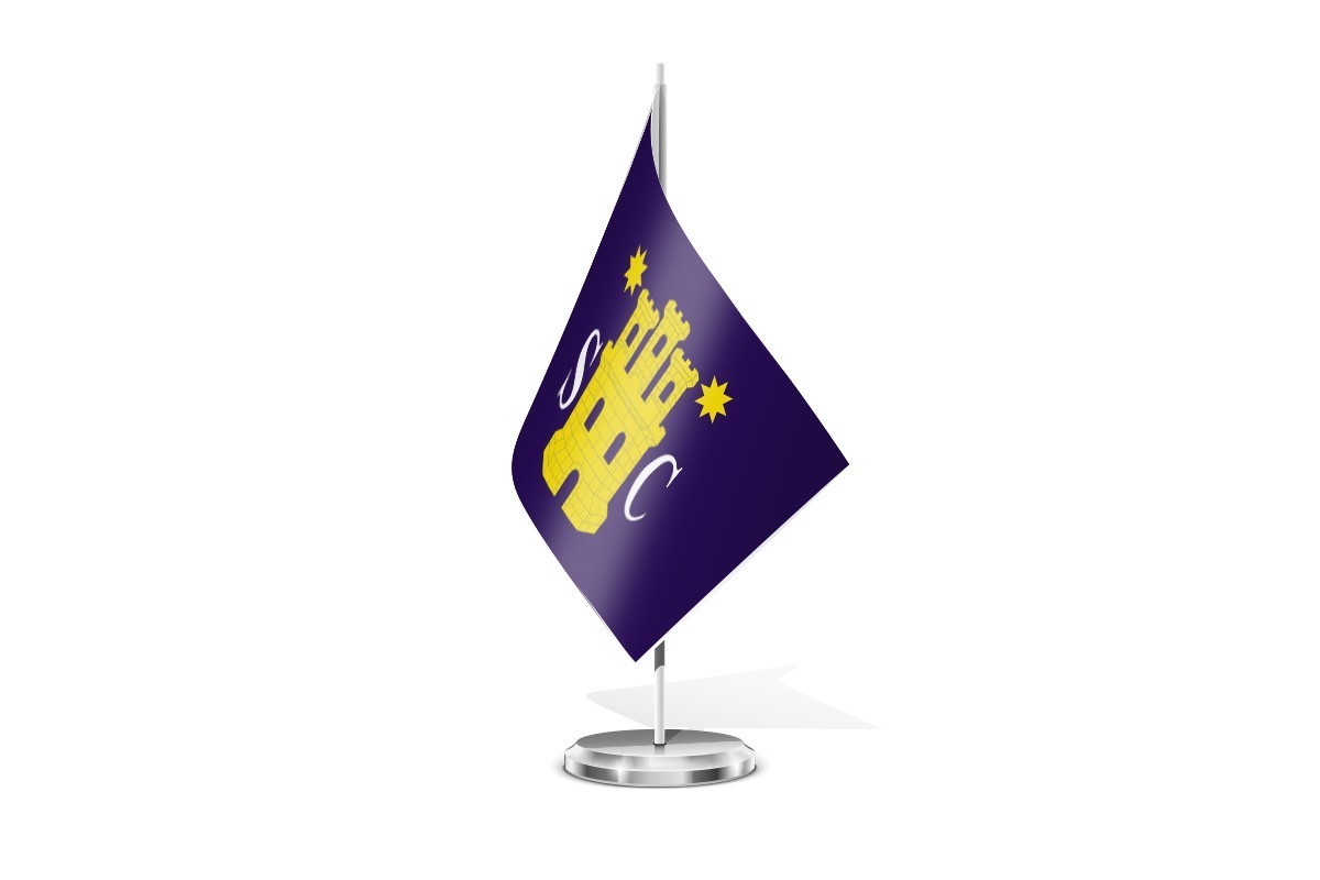 Bandera de mesa de San Clemente