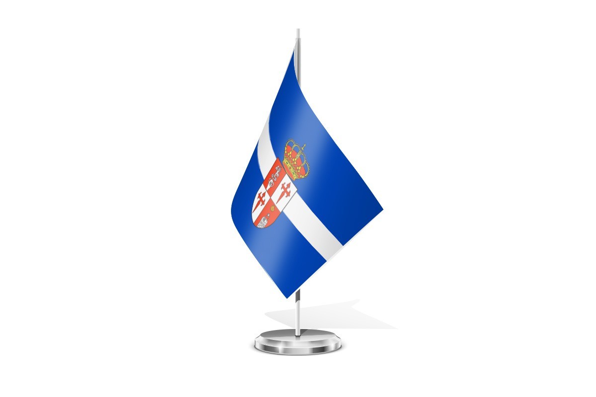 Bandera de mesa de Santa María de los Llanos