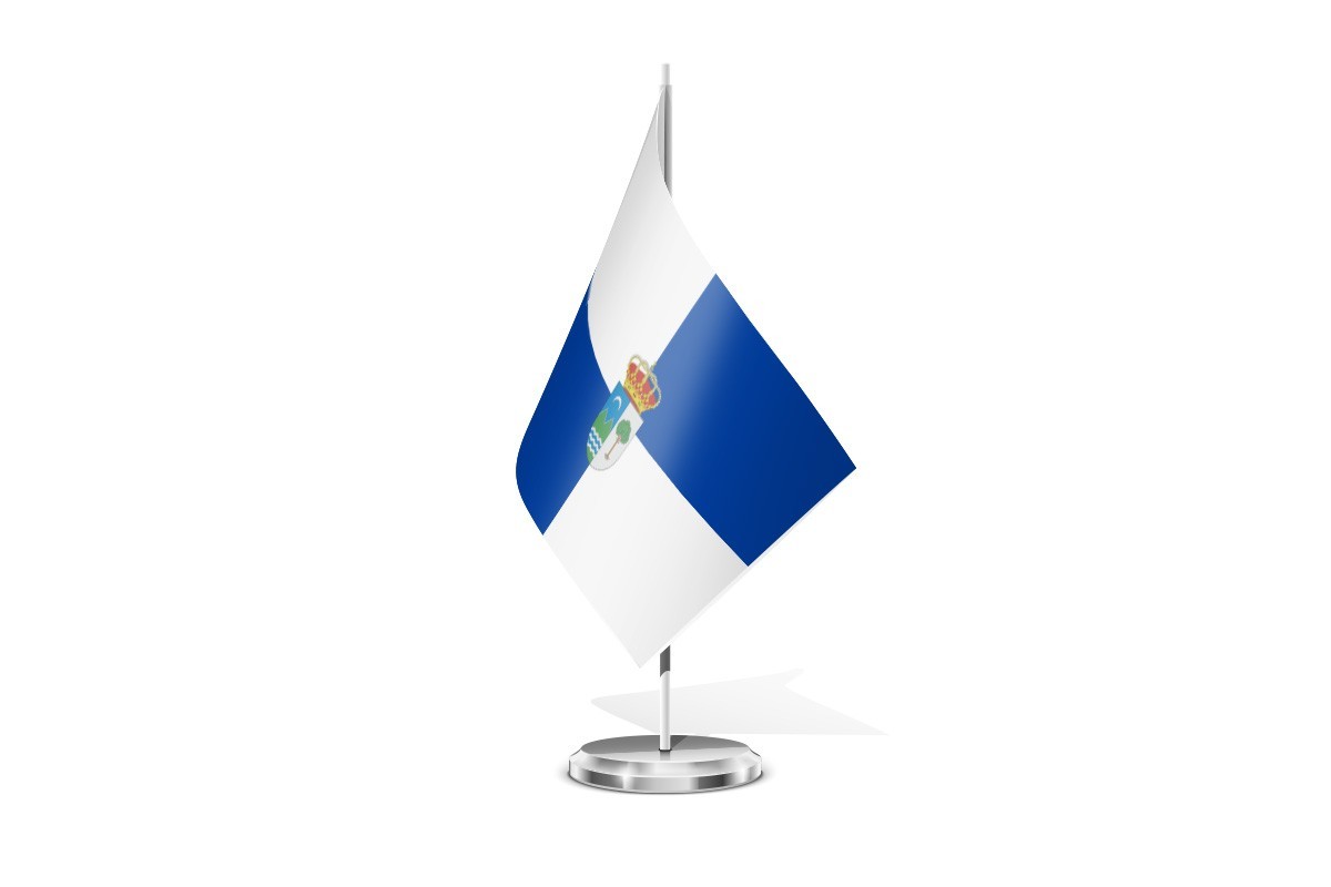 Bandera de mesa de Valdemorillo de la Sierra