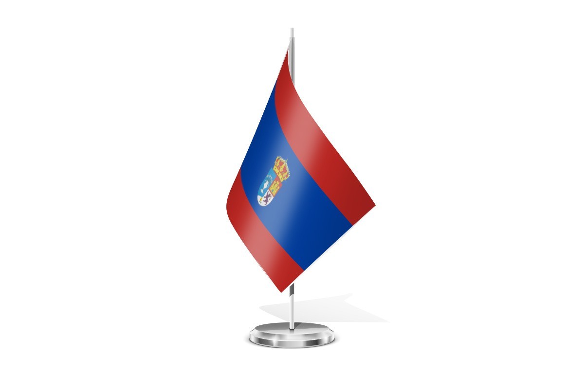 Bandera de mesa de Villanueva de la Jara