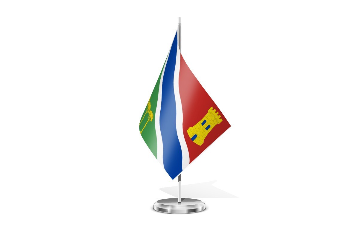 Bandera de mesa de Yémeda