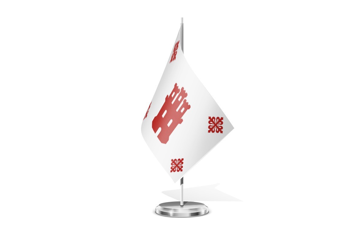 Bandera de mesa de Aldea del Rey