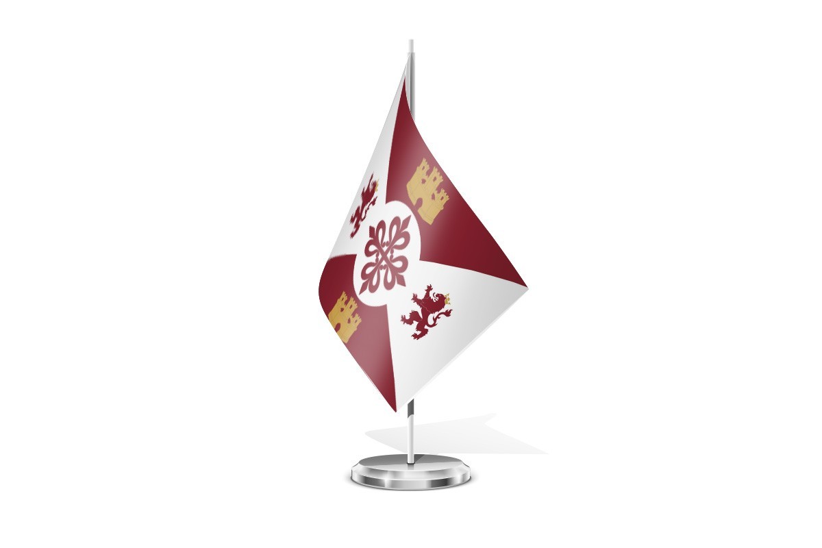 Bandera de mesa de Argamasilla de Calatrava