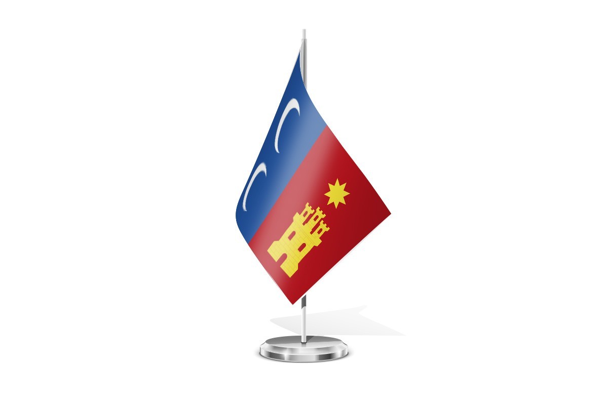 Bandera de mesa de Campo de Criptana