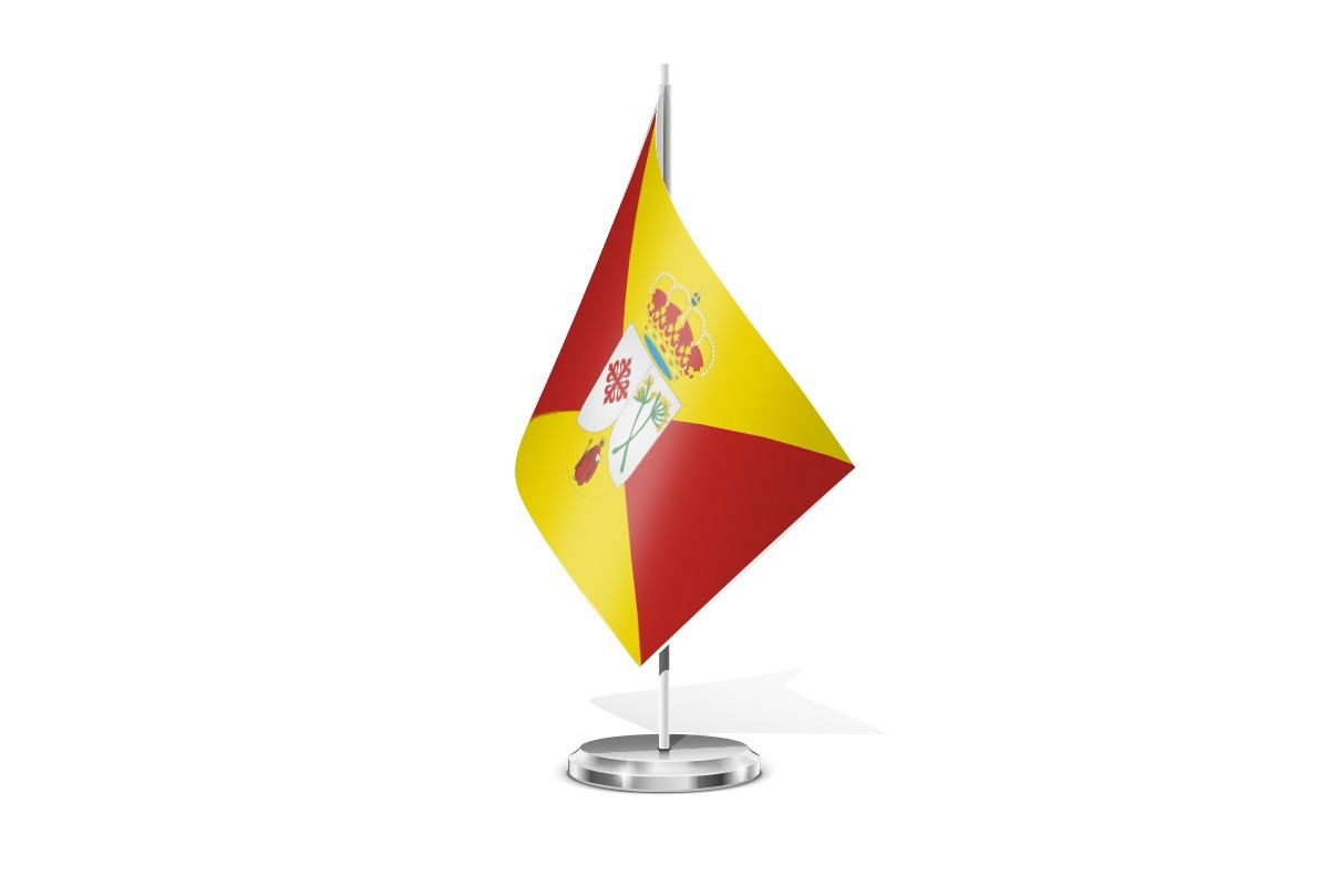 Bandera de mesa de Hinojosas de Calatrava