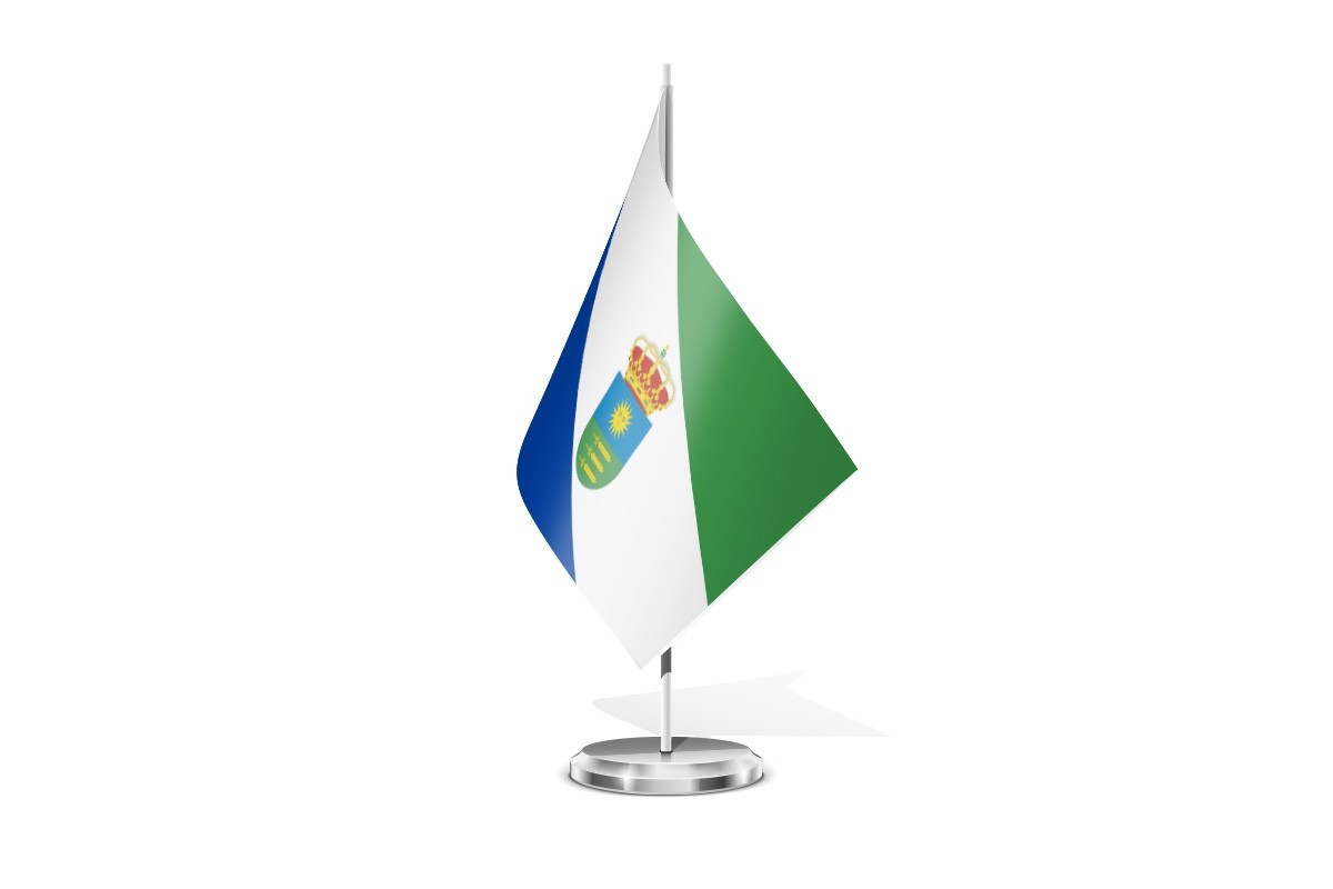 Bandera de mesa de Llanos del Caudillo