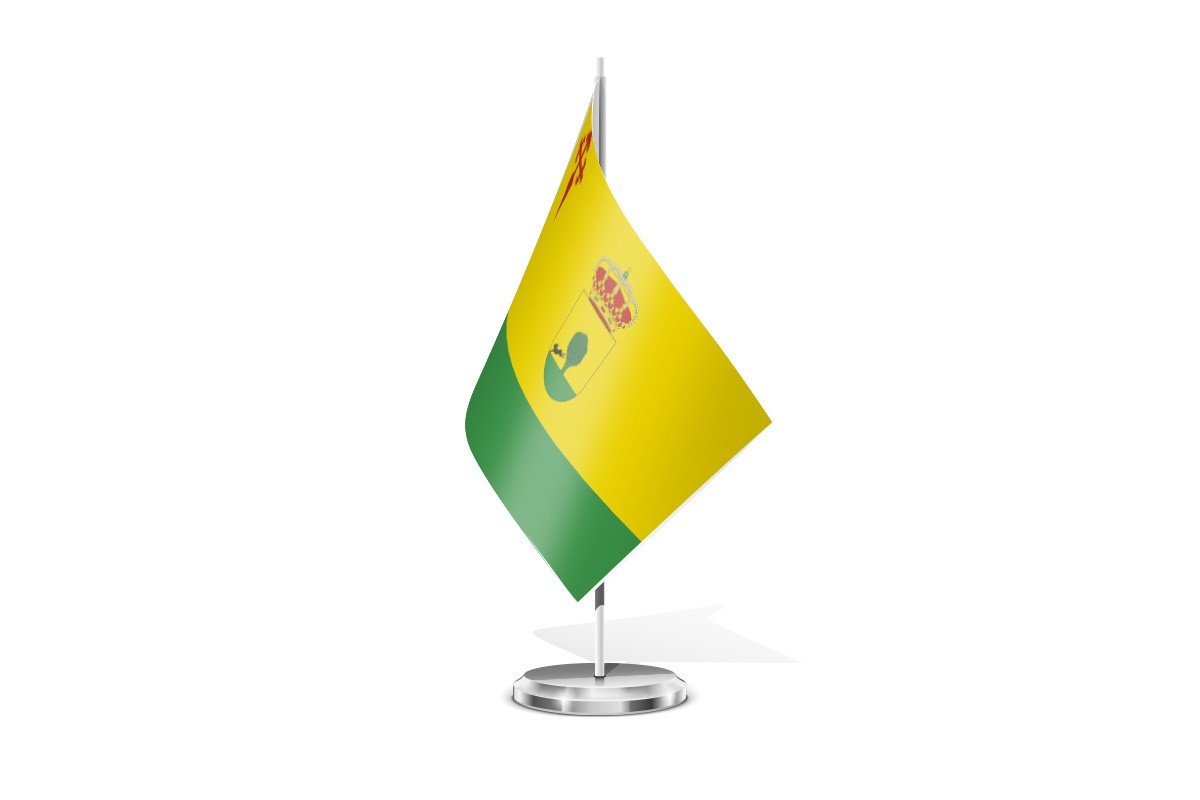 Bandera de mesa de Tomelloso