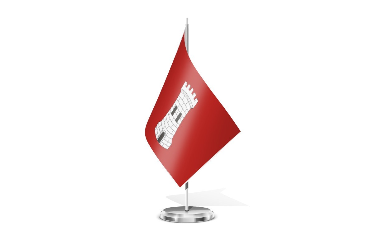 Bandera de mesa de Torre del Burgo