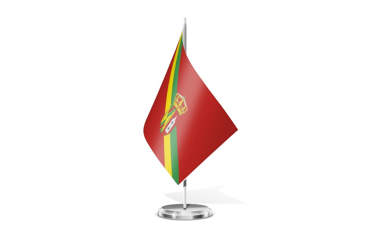Bandera de mesa de Yunquera de Henares