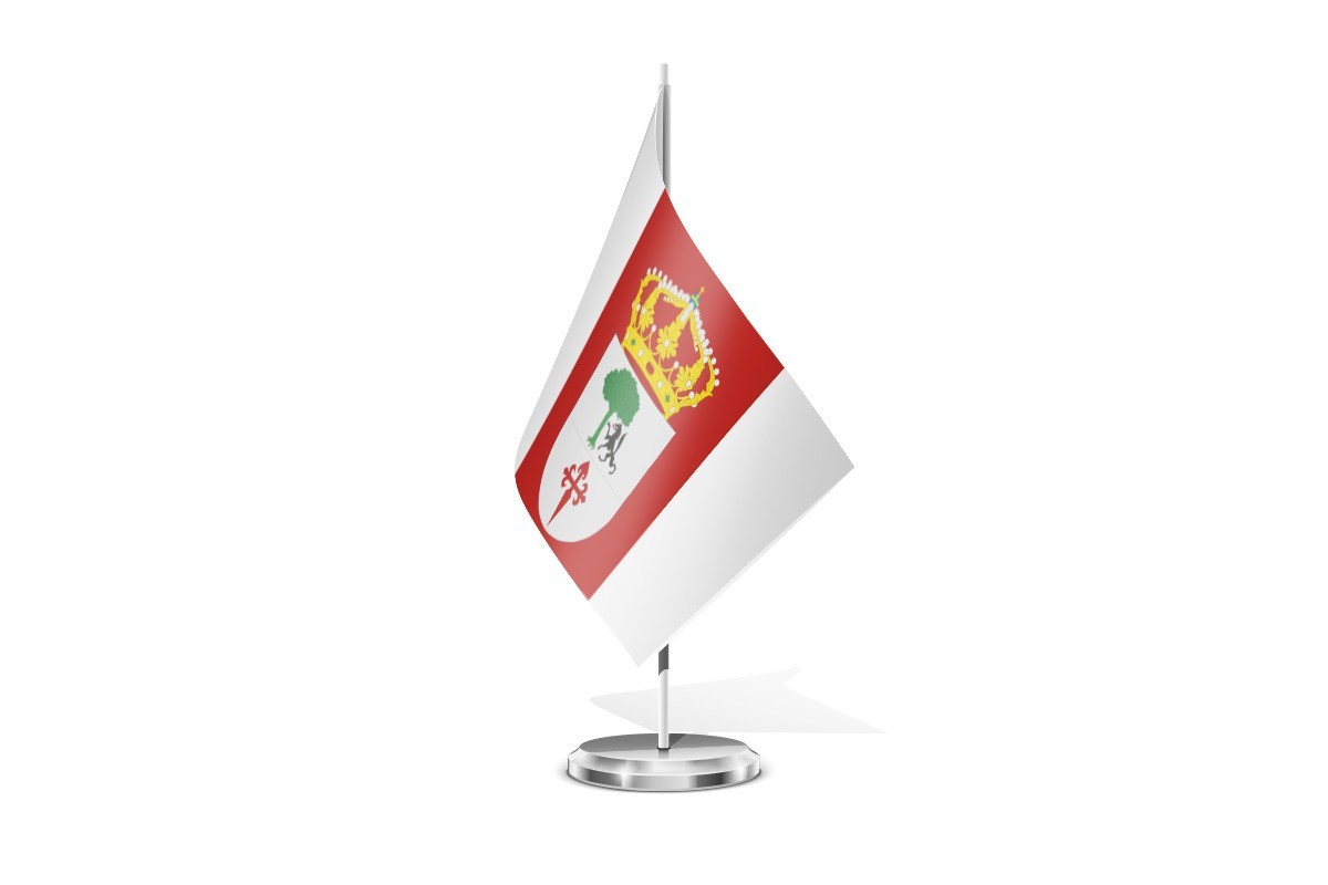 Bandera de mesa de Aldeanueva de Barbarroya