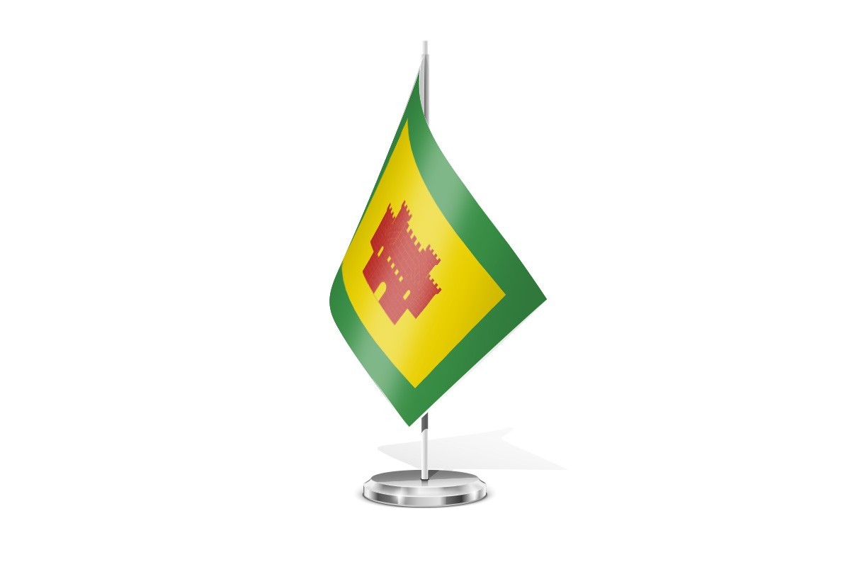 Bandera de mesa de Burguillos de Toledo