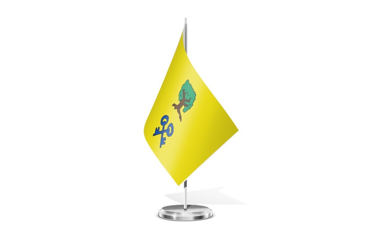 Bandera de mesa de Cebolla