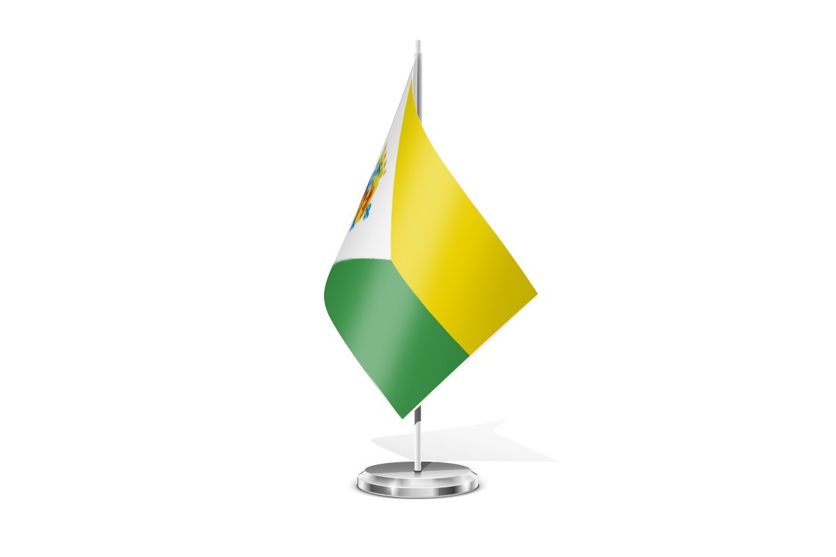 Bandera de mesa de Gálvez