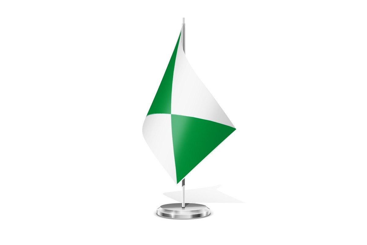 Bandera de mesa de Huecas