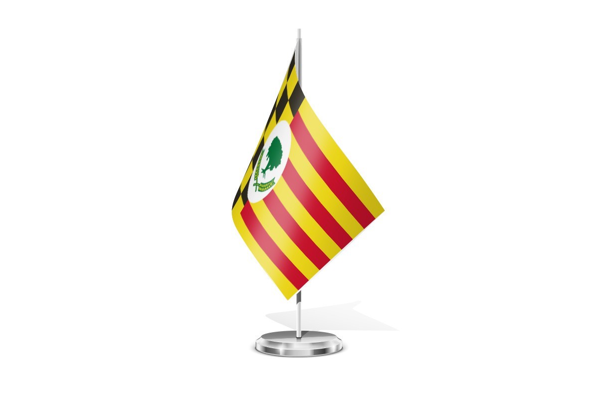 Bandera de mesa de Alcampell