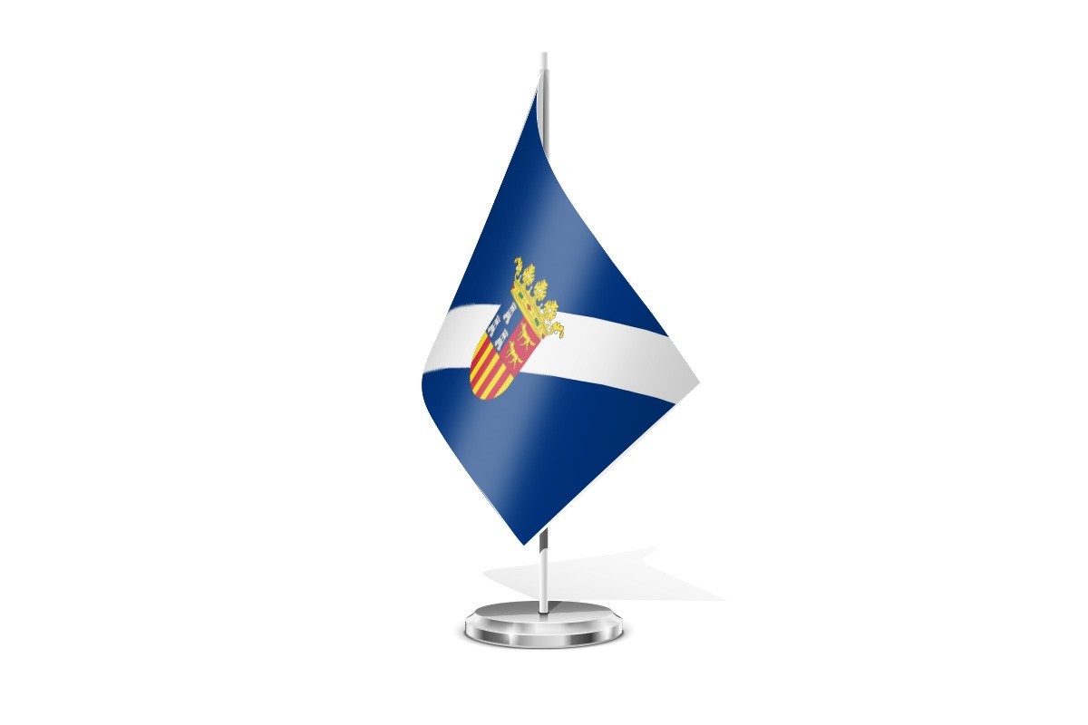 Bandera de mesa de Grañén