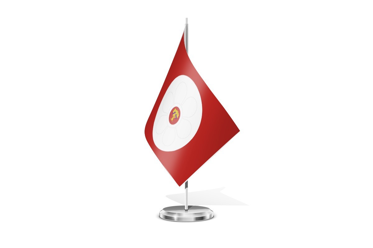 Bandera de mesa de Salas Altas