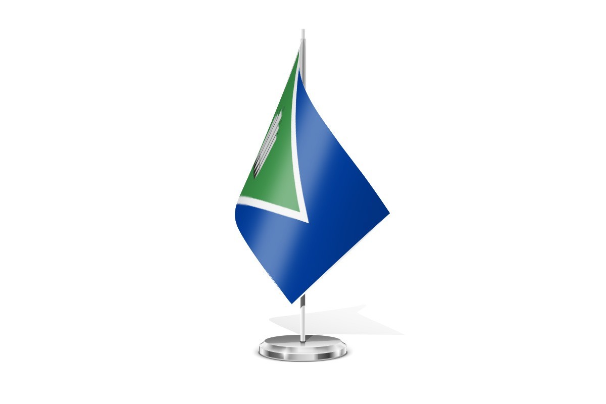 Bandera de mesa de Santa Cilia
