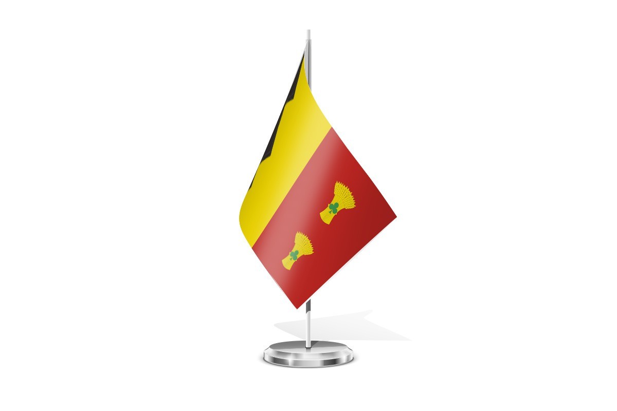 Bandera de mesa de Senés de Alcubierre