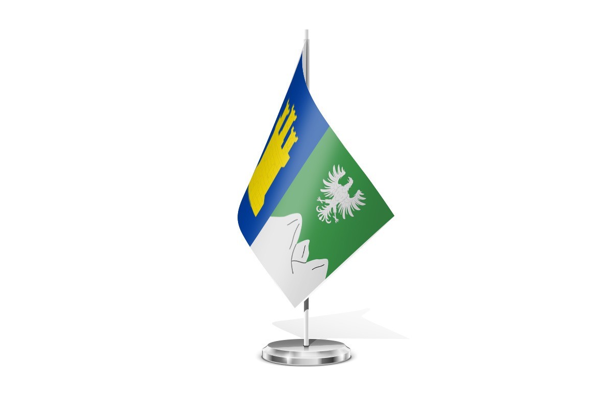 Bandera de mesa de Tramaced