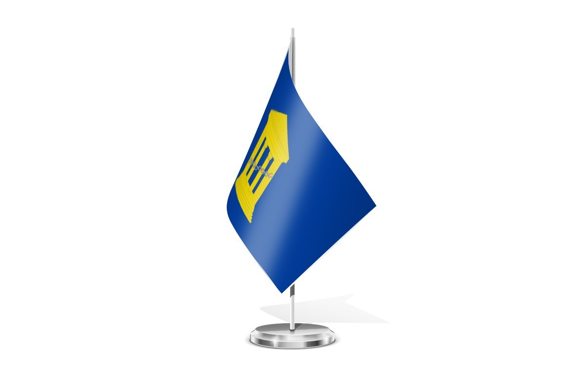Bandera de mesa de Velilla de Cinca