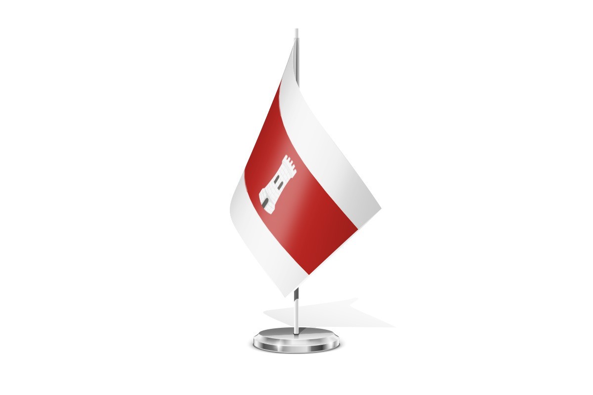 Bandera de mesa de Viacamp y Litera