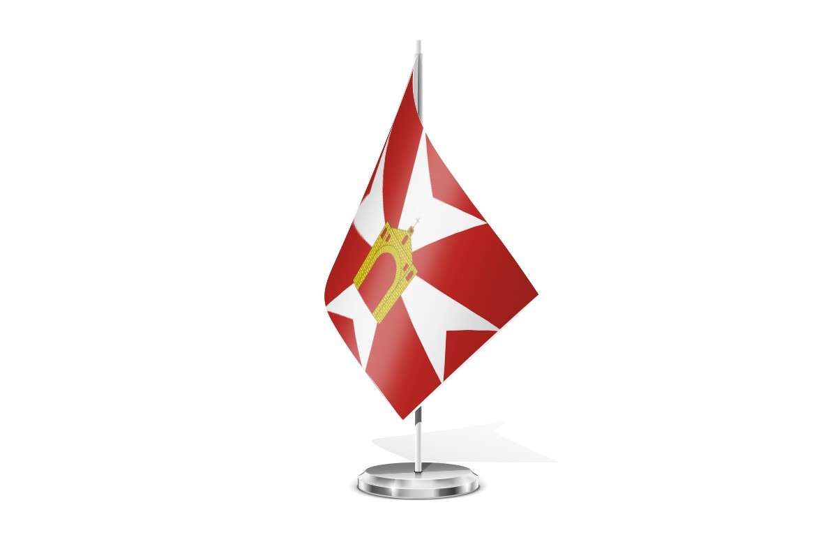 Bandera de mesa de Alberite de San Juan