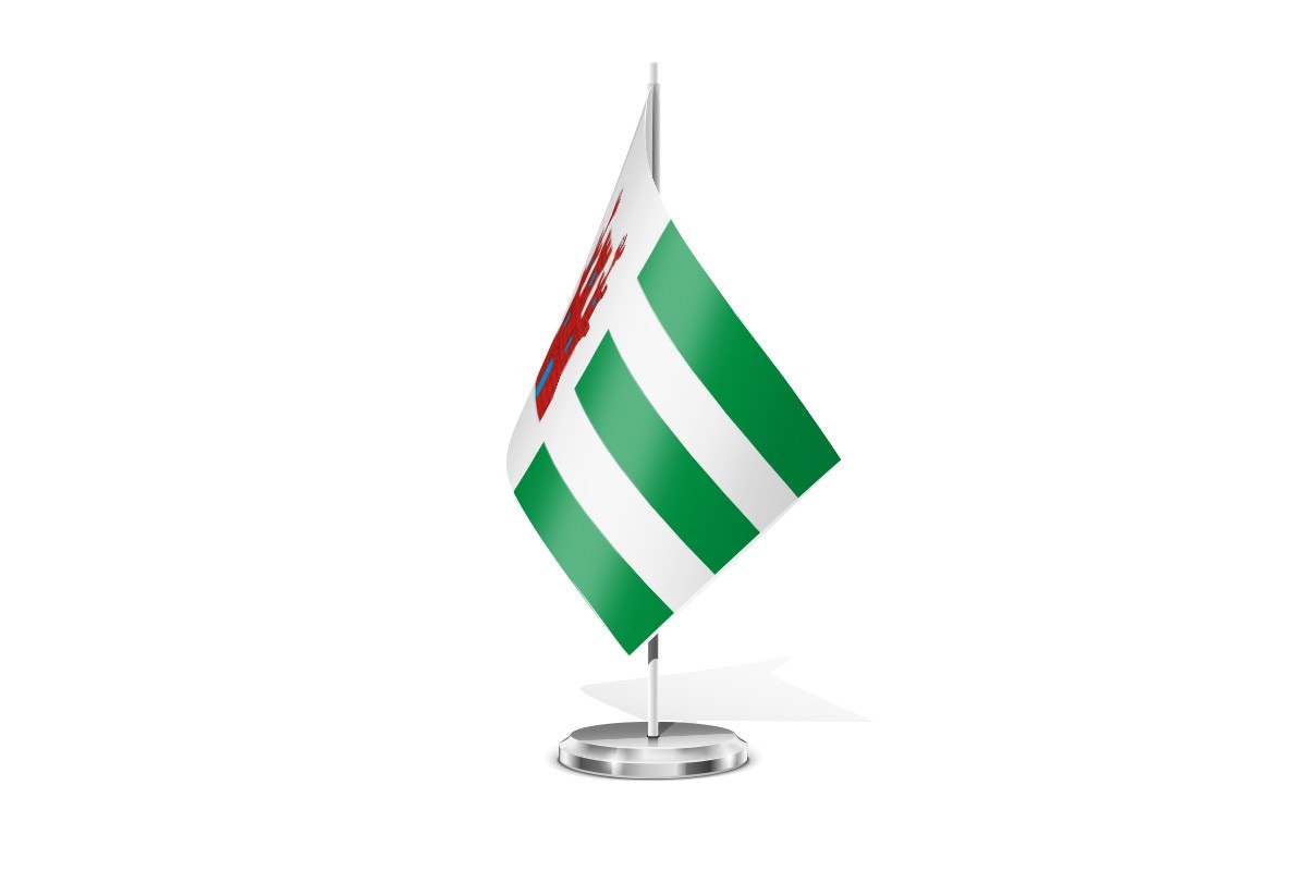 Bandera de mesa de Alcalá de Moncayo