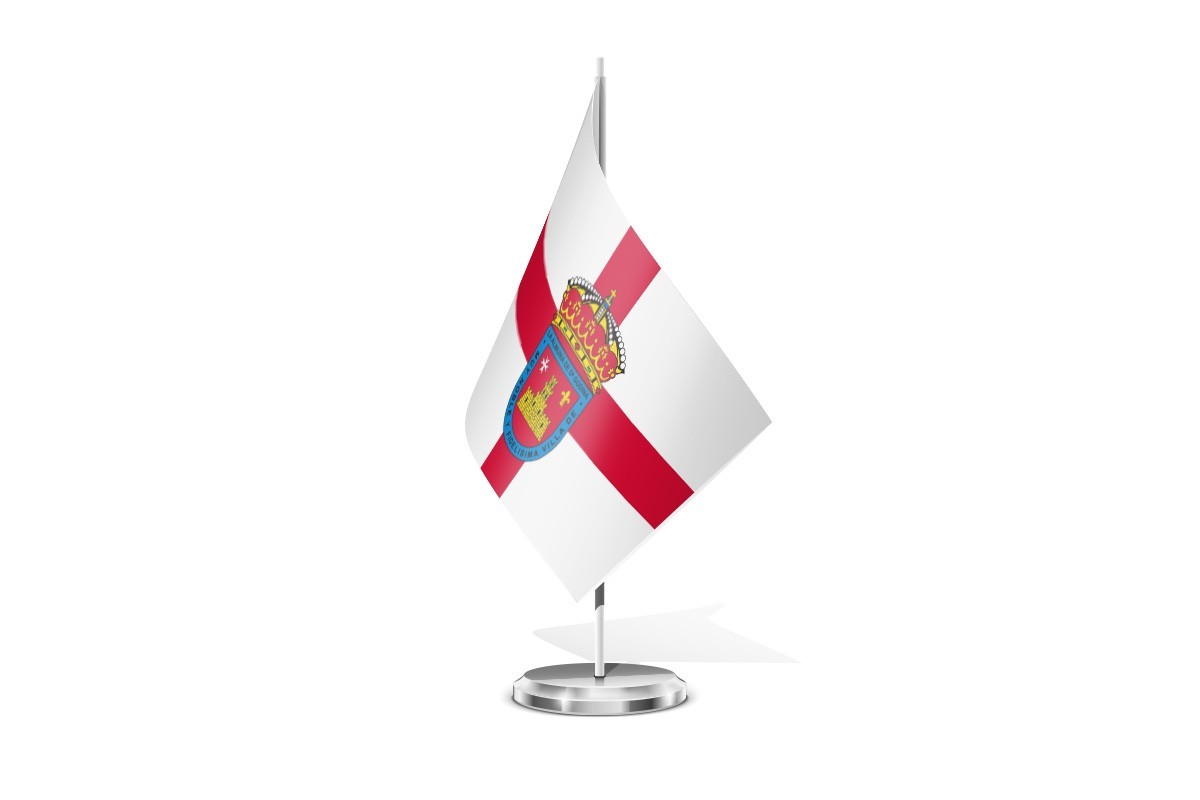 Bandera de mesa de Almunia de Doña Godina