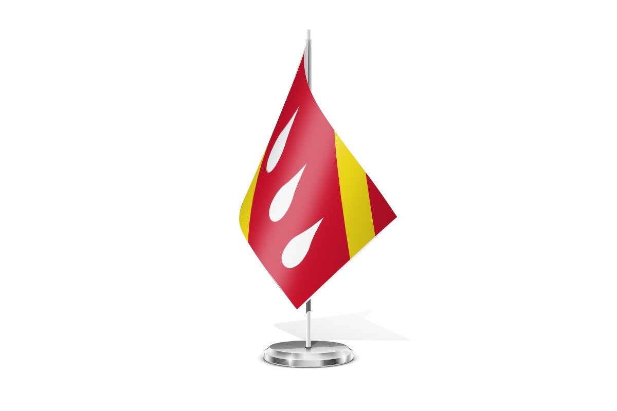 Bandera de mesa de Aranda de Moncayo