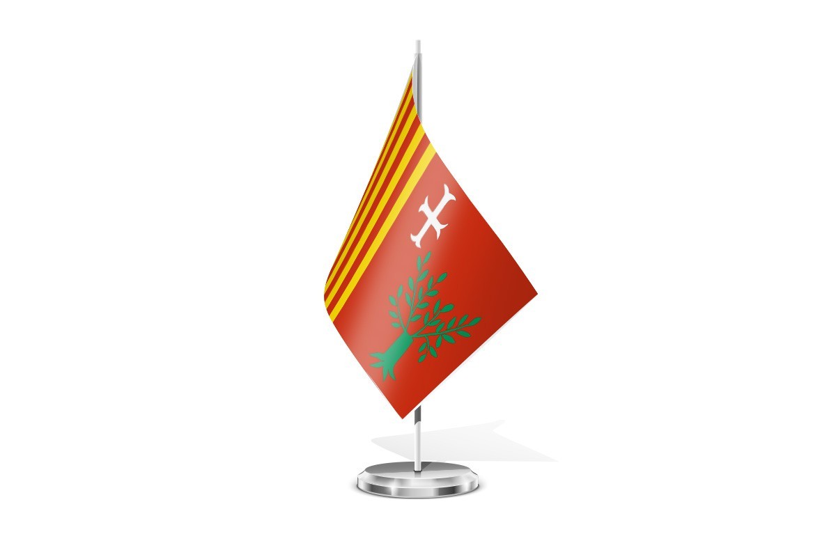 Bandera de mesa de Cadrete