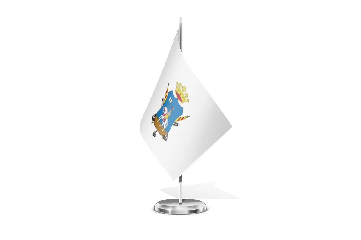 Bandera de mesa de Ejea de los Caballeros