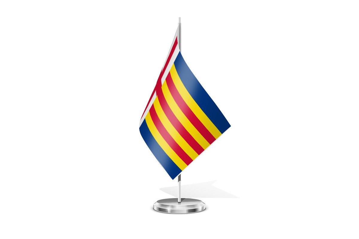 Bandera de mesa de Isuerre