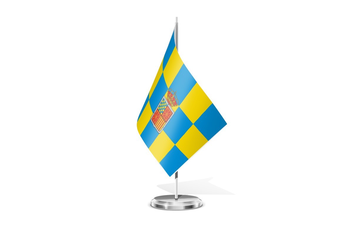Bandera de mesa de Lécera
